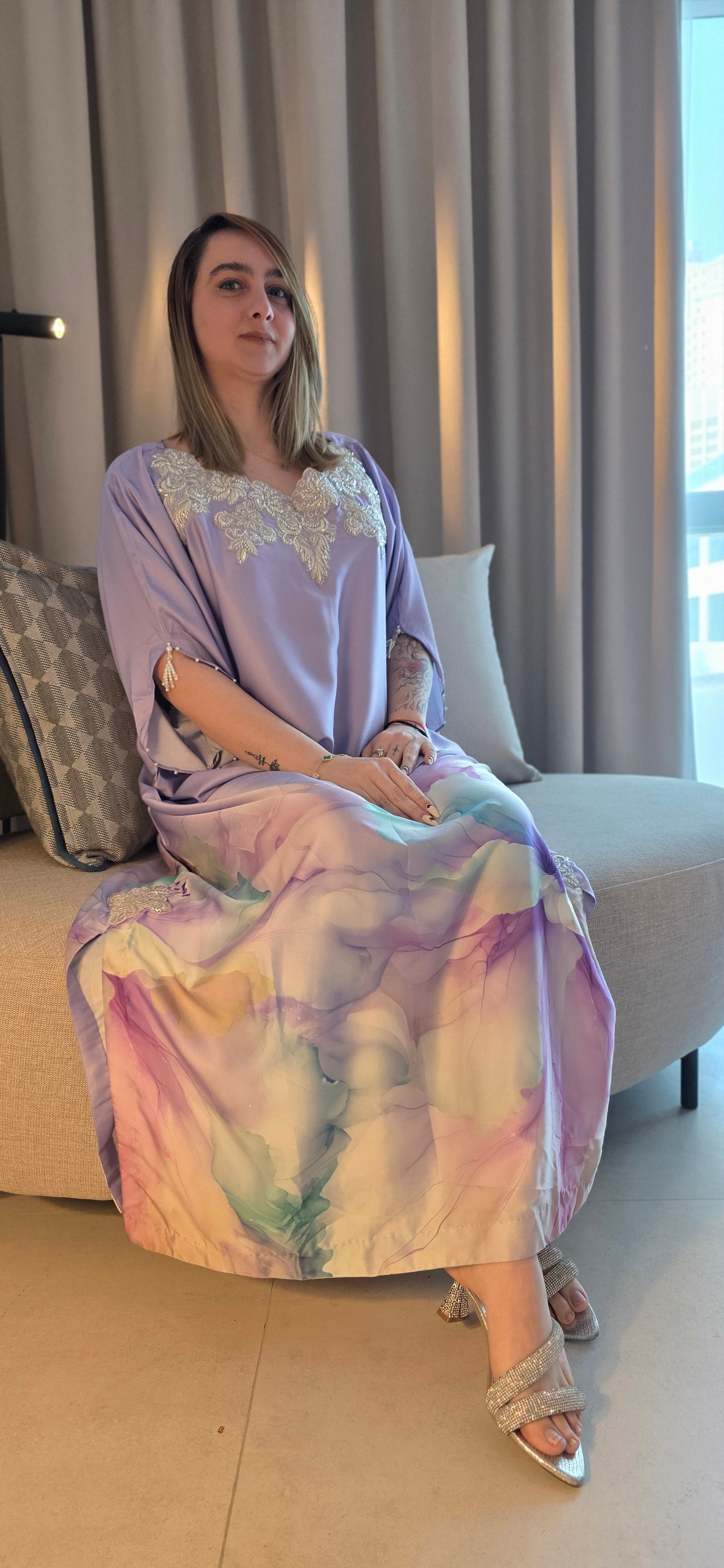 Bloom Silk Kaftan