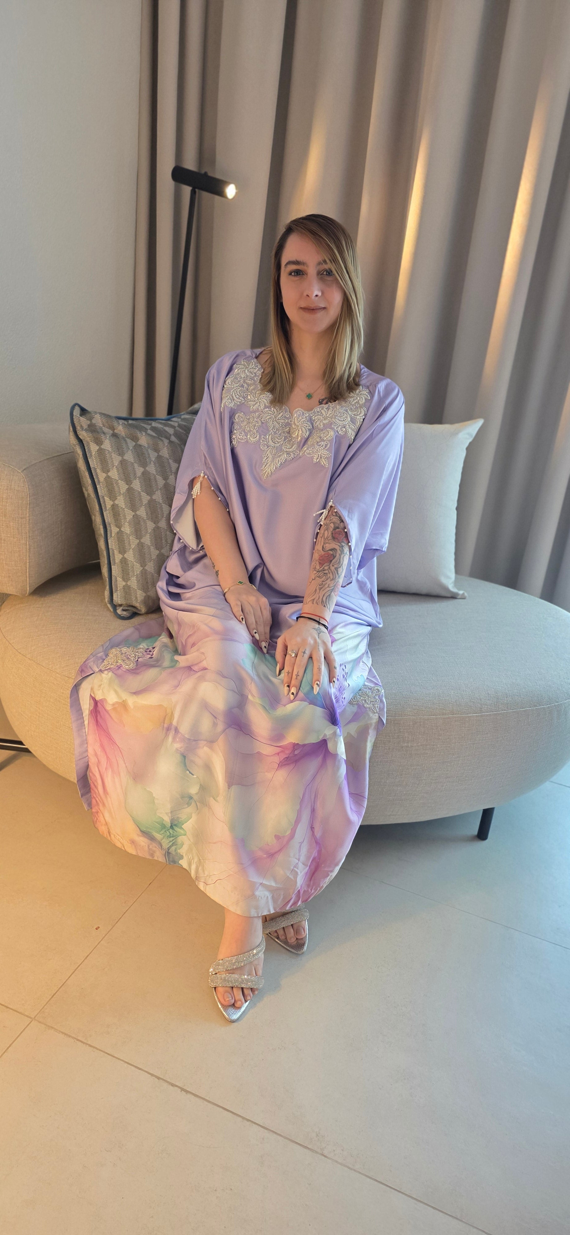 Bloom Silk Kaftan