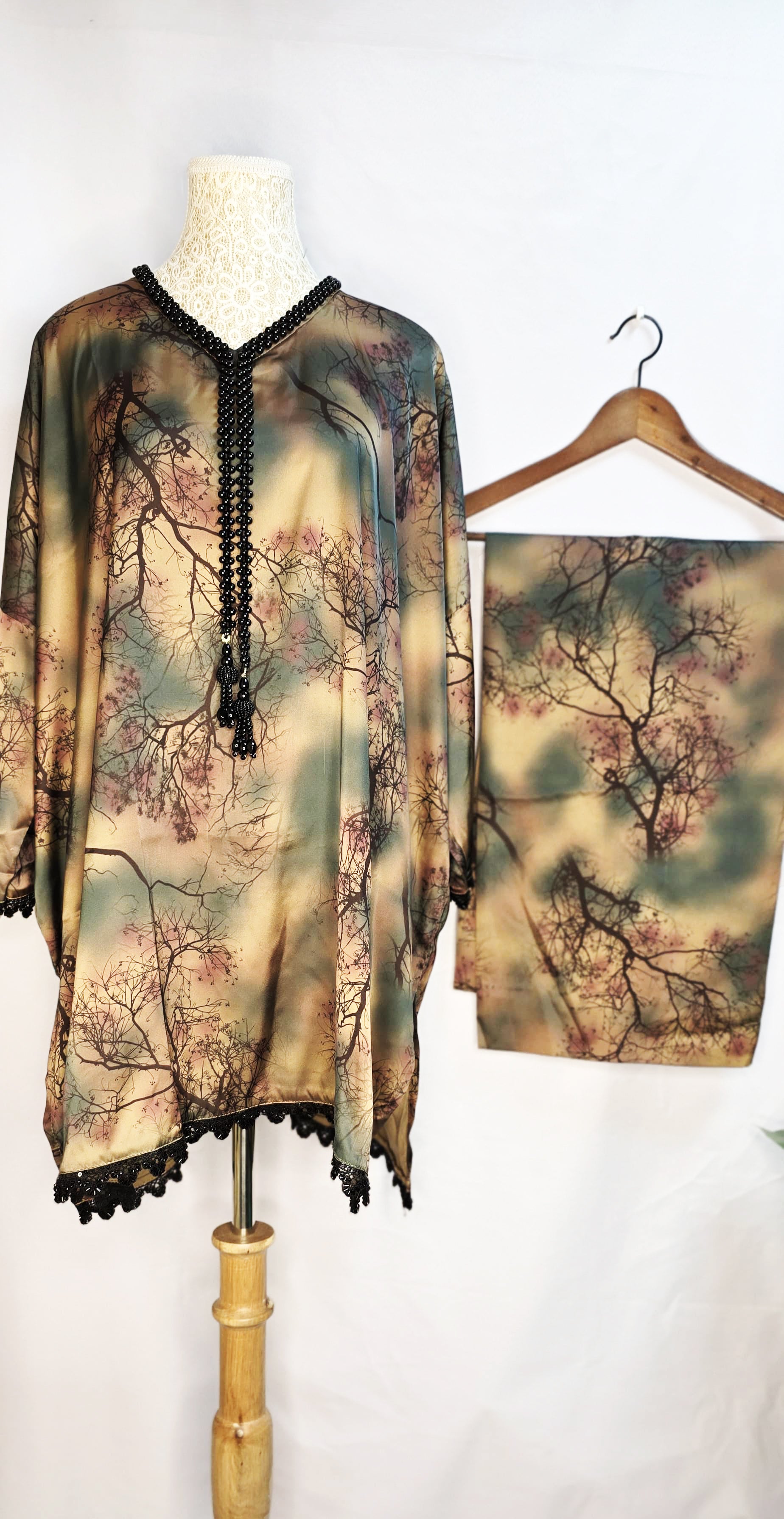 Whispers of Autumn – Pure Japanese Silk Co-Ord Set