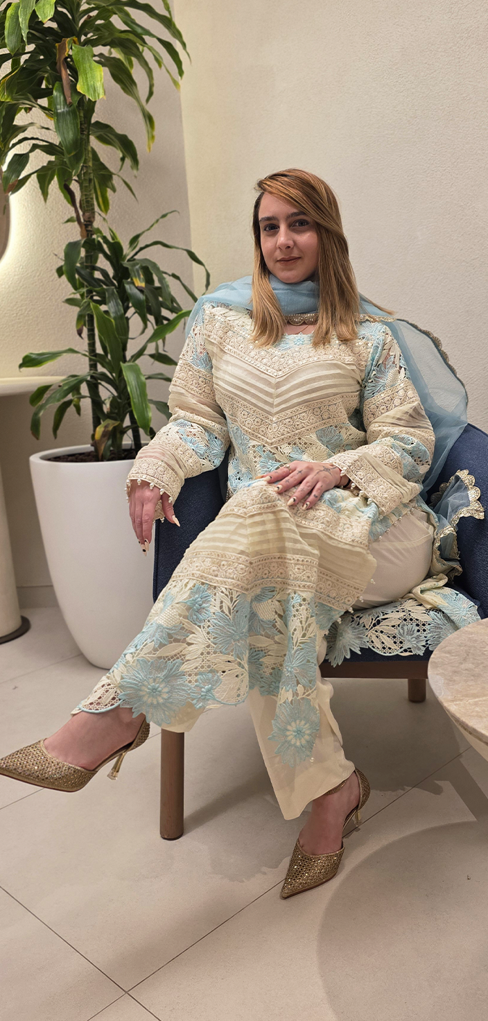 Ethereal Elegance: Imported Net Long Shirt Ensemble