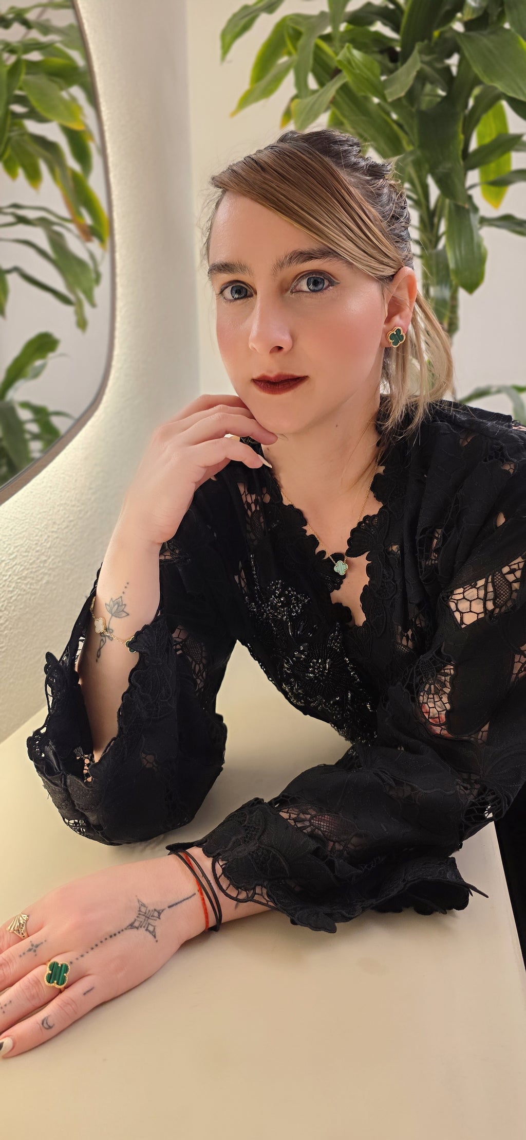 Black Butterfly: Hand-Embellished Net Ensemble for Evenings