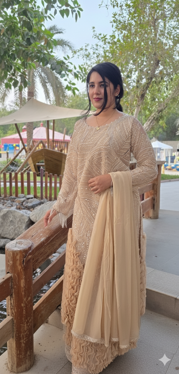 Ribbon Story: Chic Handworked Ensemble for Festive Evenings