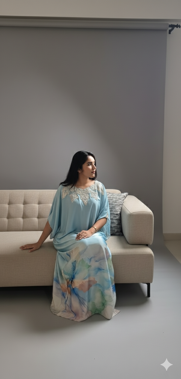 Bloom Silk Kaftan
