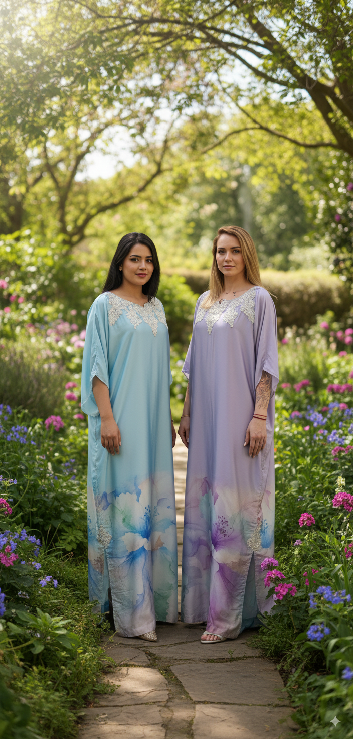Bloom Silk Kaftan