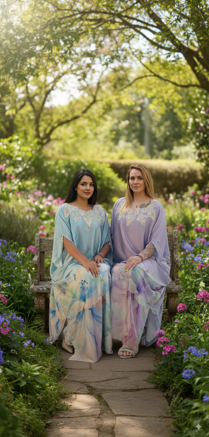 Bloom Silk Kaftan